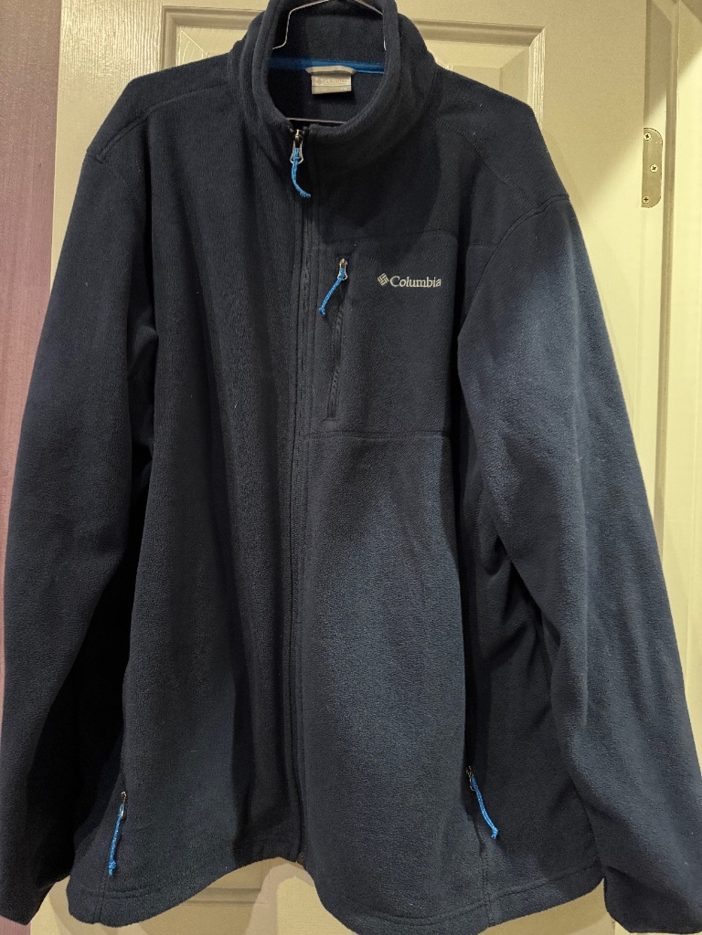 Columbia fleece jacket, XXL, black